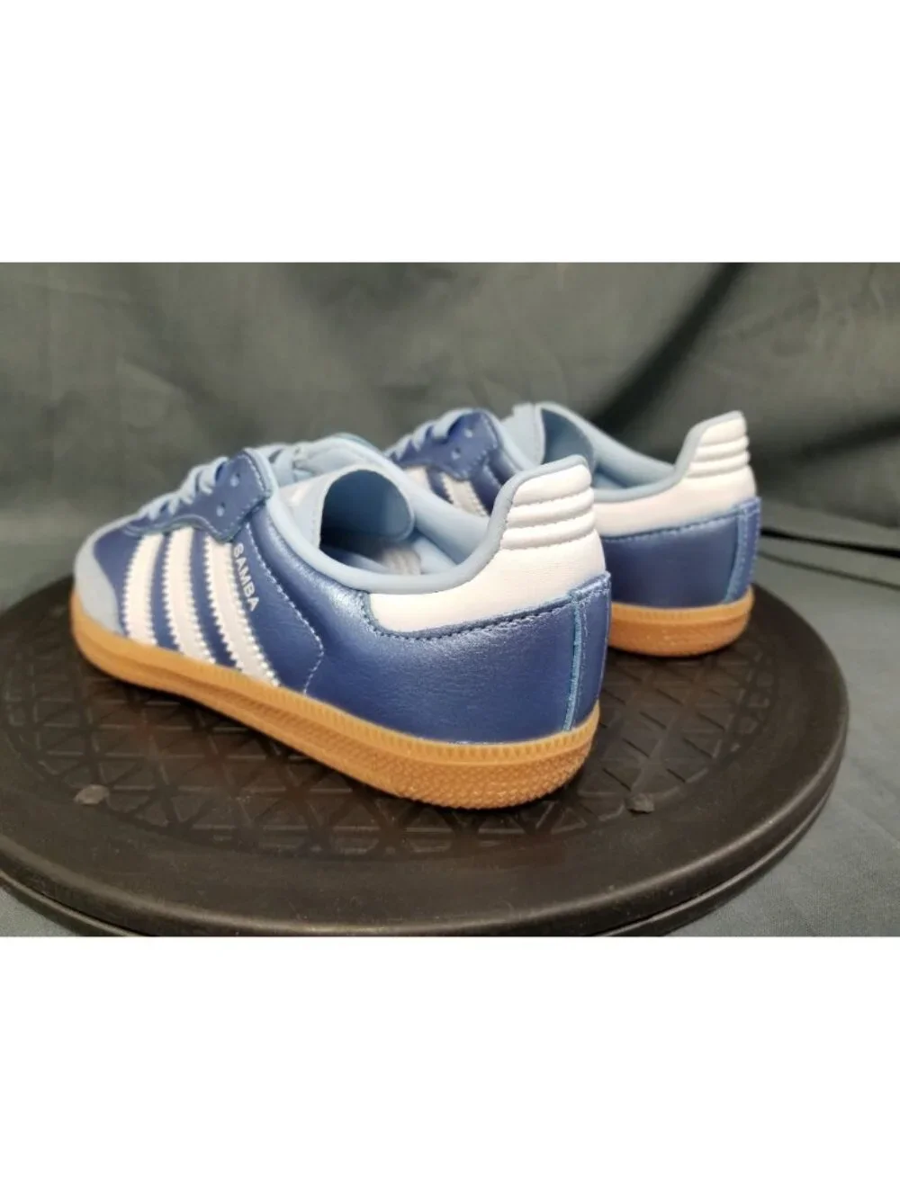 Adidas Samba OG C (PS) Metallic Blue/White/Gum KK2343 Kids Size 13 NEW NO BOX